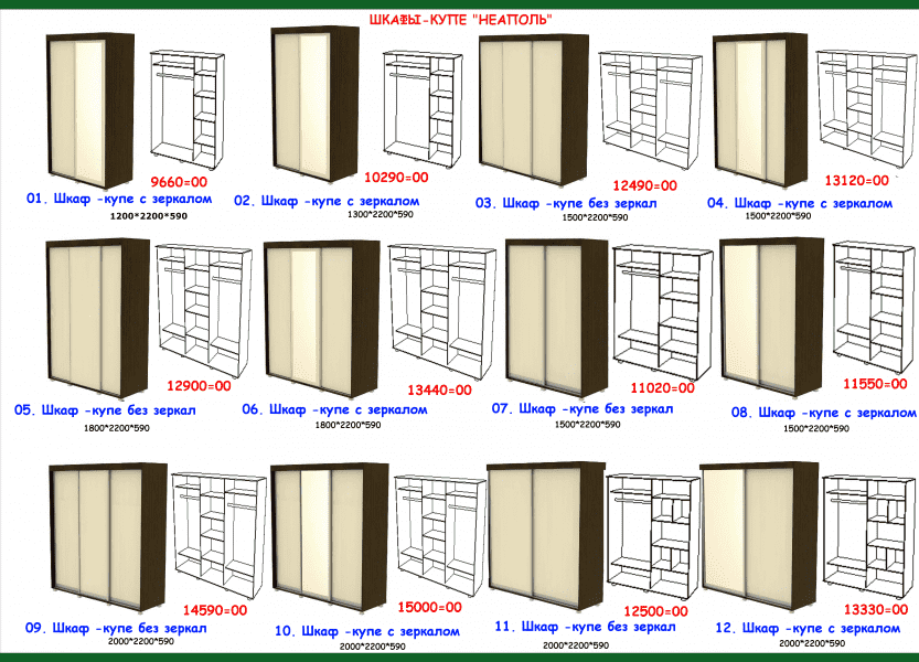 шкаф-купе неаполь в Рязани