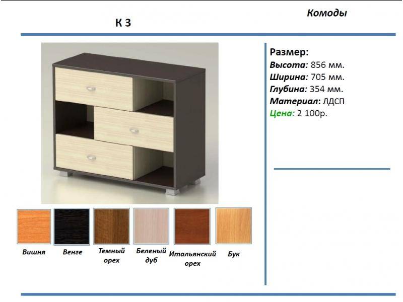 комод к3 в Рязани