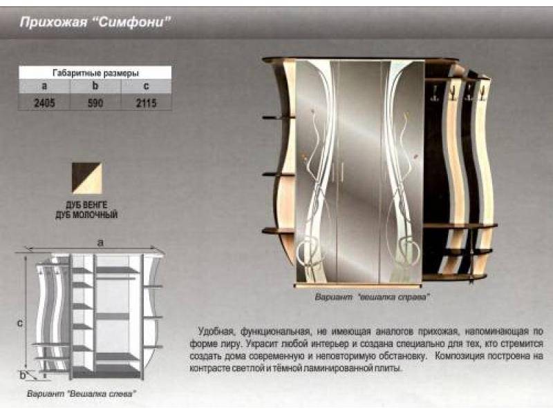 прихожая прямая симфони в Рязани