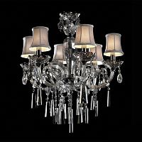 люстра md102743-6a от illuminati прозрачная/бежевая/ хром в Рязани