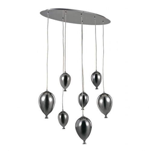 подвесная люстра ideal lux clown sp7 cromo в Рязани
