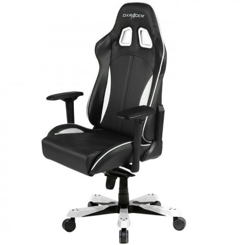 кресло геймерское dxracer king ks57 черно-белое в Рязани