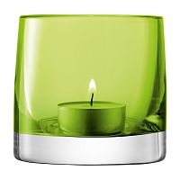 подсвечник стеклянный зеленый лайм для чайной свечи light colour, 8,5 см в Рязани