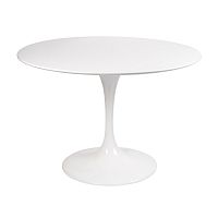 стол eero saarinen style tulip table mdf d100 глянцевый белый в Рязани