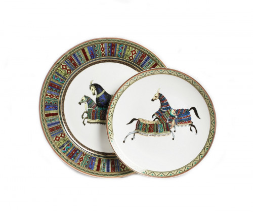 комплект тарелок antique (темная) в Рязани