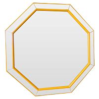 зеркало венецианское восьмиугольное желтое yellow octagon в Рязани