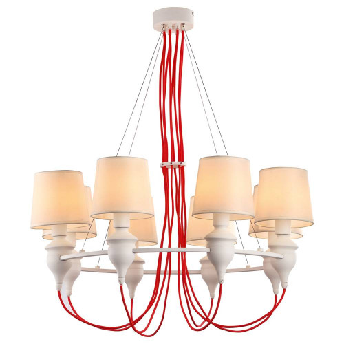 подвесная люстра arte lamp sergio a3325lm-8wh в Рязани