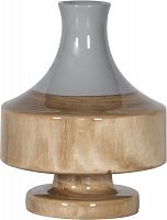 ваза настольная rustic chic vase grey wood в Рязани