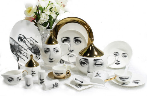 столовый сервиз пьеро форназетти golden faces в Рязани