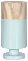 ваза настольная rustic chic tube wood blue в Рязани