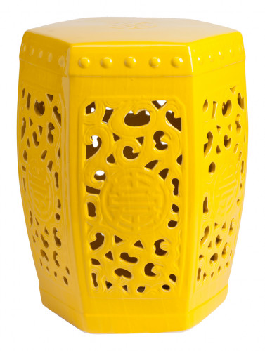керамический столик-табурет design stool yellow в Рязани
