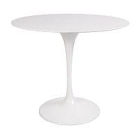 стол eero saarinen style tulip table mdf белый d90 глянцевый в Рязани