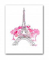 постер paris а3 (розовый) в Рязани