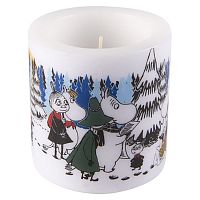 свеча большая moomin зимний лес, 8 см в Рязани