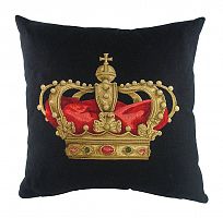 подушка с картинкой короны king crown black в Рязани