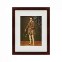 картина: portrait of a boy holding a tennis racket and ball, 1600 в Рязани