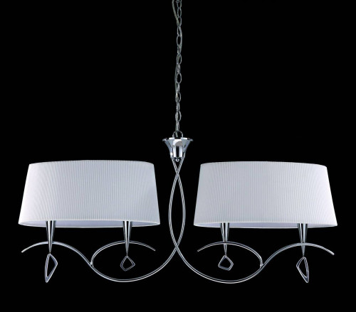 подвесная люстра mantra mara chrome - white 1642 в Рязани