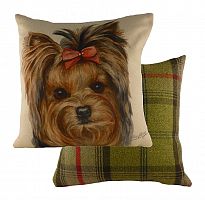 подушка с принтом waggydogs yorkie в Рязани