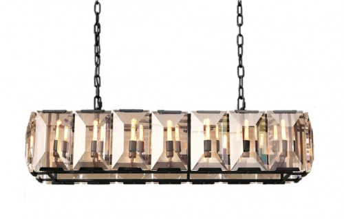 люстра harlow l100 черное основание, прозрачное стекло в Рязани