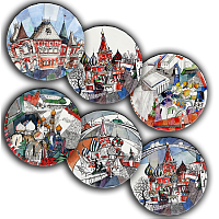 сет тарелки московия dream (6 шт.) в Рязани