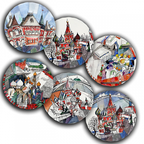 сет тарелки московия dream (6 шт.) в Рязани