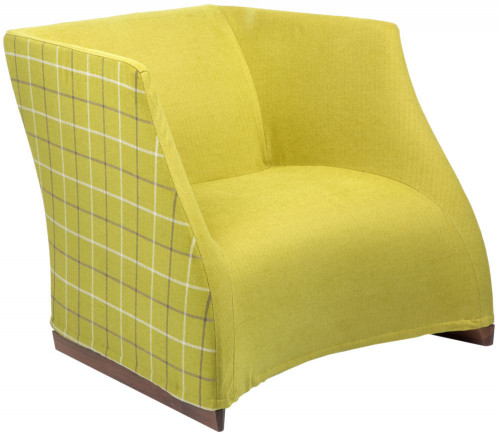 кресло vivienne armchair yellow checkerboard в Рязани