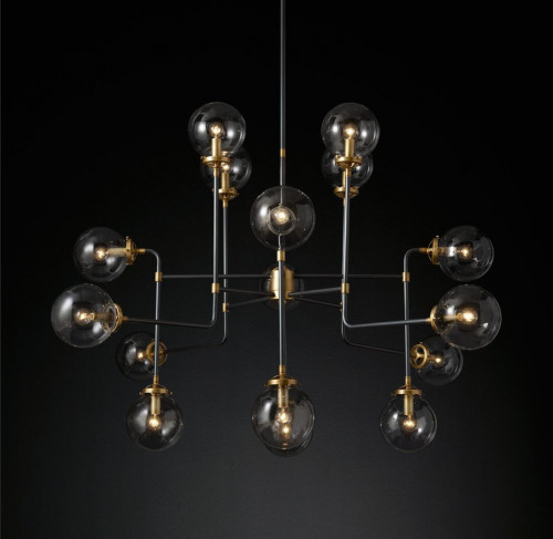 люстра bistro 16 черная, бронза в Рязани