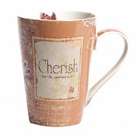 кружка cherish персикового цвета в Рязани