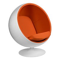 кресло eero aarnio style ball chair оранжевое в Рязани