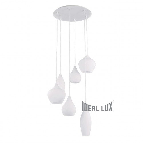 подвесная люстра ideal lux soft sp6 bianco в Рязани