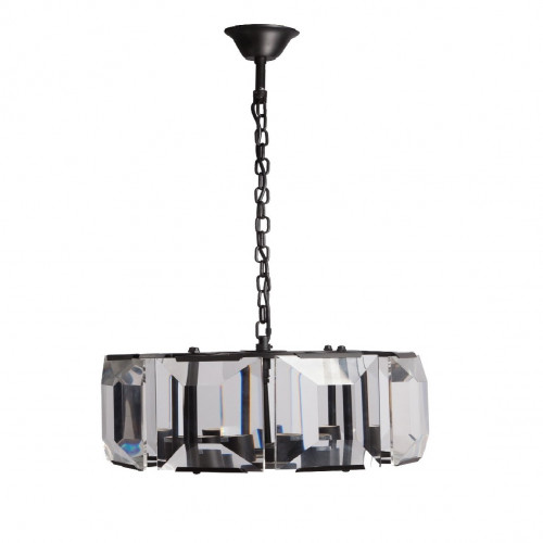 люстра harlow round d44 черное основание, прозрачное стекло в Рязани