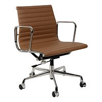 кресло eames style коричневая кожа в Рязани