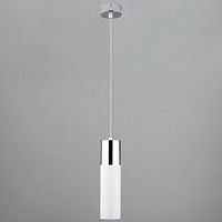 подвесной светильник eurosvet double topper 50135/1 led хром/белый в Рязани