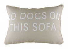 подушка с надписью no dogs on this sofa в Рязани