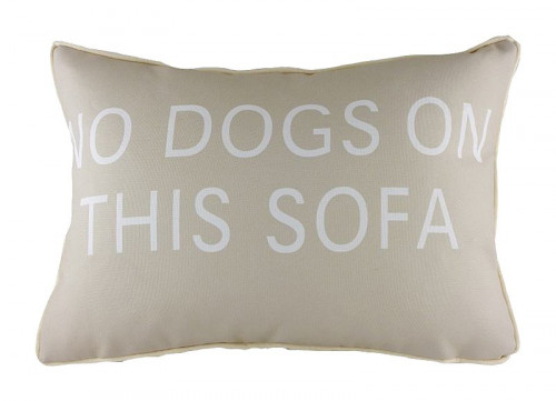 подушка с надписью no dogs on this sofa в Рязани