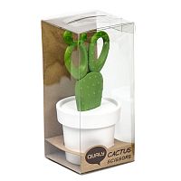 ножницы cactus с держателем, белые с зеленым в Рязани