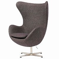 кресло egg chair серое в Рязани