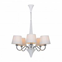 подвесная люстра arte lamp a1528lm-5wh белая в Рязани