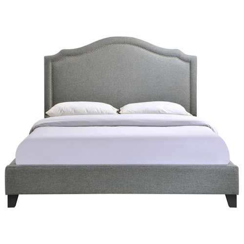 кровать двуспальная 180х200 серая cassis upholstered в Рязани