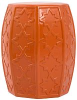 керамический столик-табурет garden stool оранжевый в Рязани