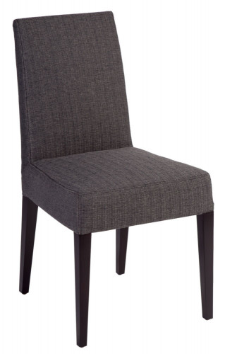 стул aylso dining chair кожа тёмно-серая в Рязани