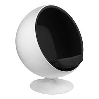 кресло eero aarnio style ball chair черное в Рязани