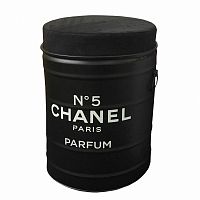 декоративная бочка-пуф chanel №5 black m в Рязани