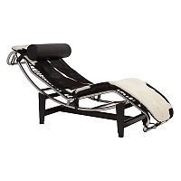 шезлонг chaise longue lc4 черно-белый в Рязани