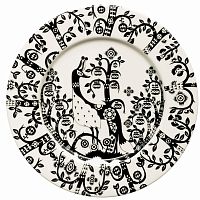 тарелка taika черно-белая в Рязани