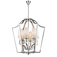 люстра presidential 6 от delight collection белая/никель в Рязани