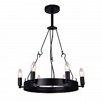 дизайнерская подвесная люстра arte lamp bastiglia a8811sp-6bk черная в Рязани