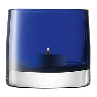 подсвечник стеклянный синий для чайной свечи light colour, 8,5 см в Рязани