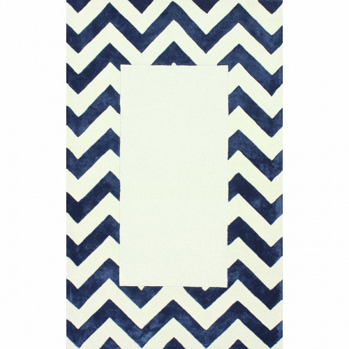 ковер zig zag синий с квадратом 160х230 в Рязани