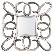 зеркало серебряное квадратное в фигурной раме silver swirl frame от rvastley в Рязани